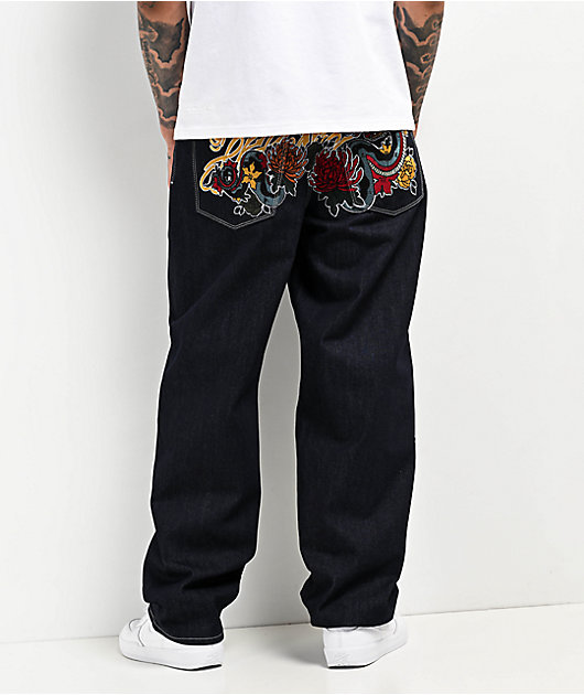 Ninth Hall Ambush Dragon Raw Indigo Denim Loose Fit Jeans | Zumiez