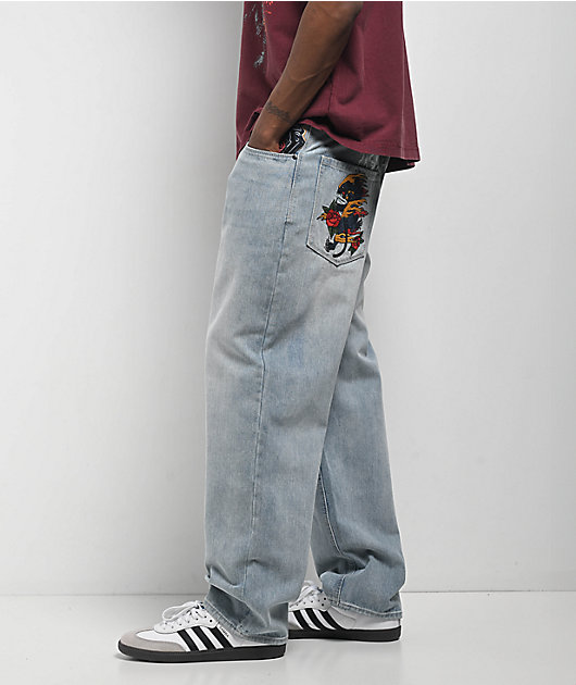 Ninth Hall Ambush Baggy Light Blue Wash Jeans | Zumiez