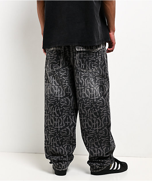 Ninth Hall Ambush Marked Up Black Wash Jeans