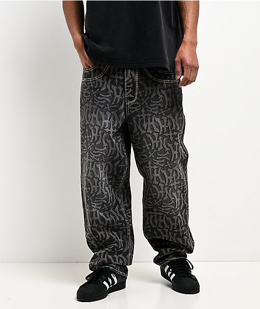 Ninth Hall Ambush Marked Up Black Wash Jeans