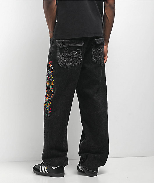 Ninth Hall Ambush Panther Black Wash Jeans | Zumiez