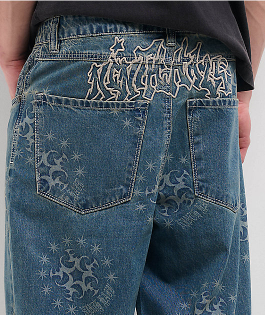 Ninth Hall Ambush Star Blue Wash Loose Fit Jeans