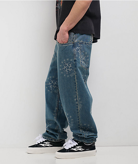 Ninth Hall Ambush Star Blue Wash Loose Fit Jeans
