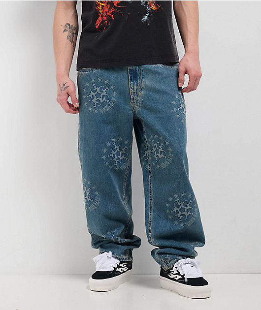 Ninth Hall Ambush Star Blue Wash Loose Fit Jeans