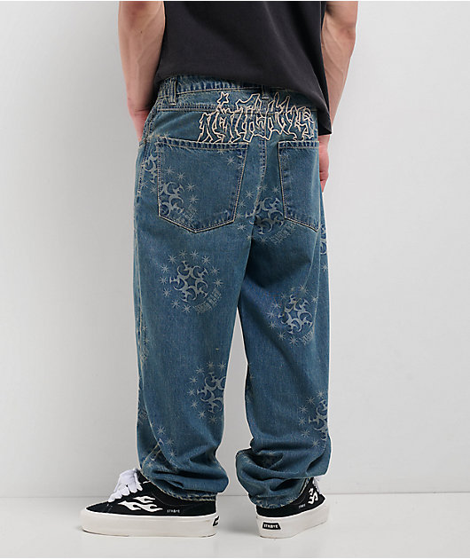 Ninth Hall Ambush Star Blue Wash Loose Fit Jeans