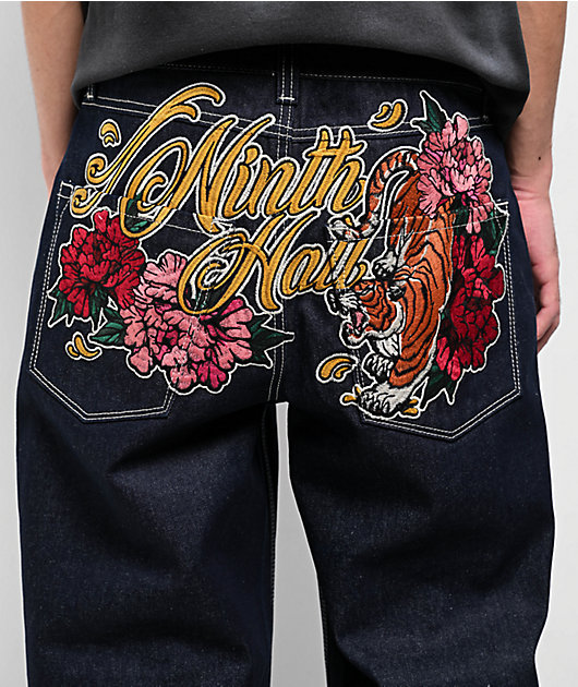 Ninth Hall Ambush Tiger Raw Indigo Loose Fit Jeans | Zumiez
