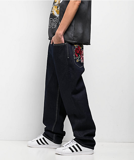 Ninth Hall Ambush Tiger Raw Indigo Loose Fit Jeans | Zumiez