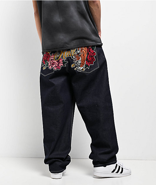 Ninth Hall Ambush Tiger Raw Indigo Loose Fit Jeans | Zumiez