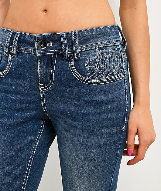 Ninth Hall Amiyah Blue Wash Skinny Jeans