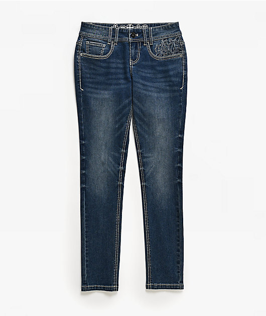 Ninth Hall Amiyah Blue Wash Skinny Jeans