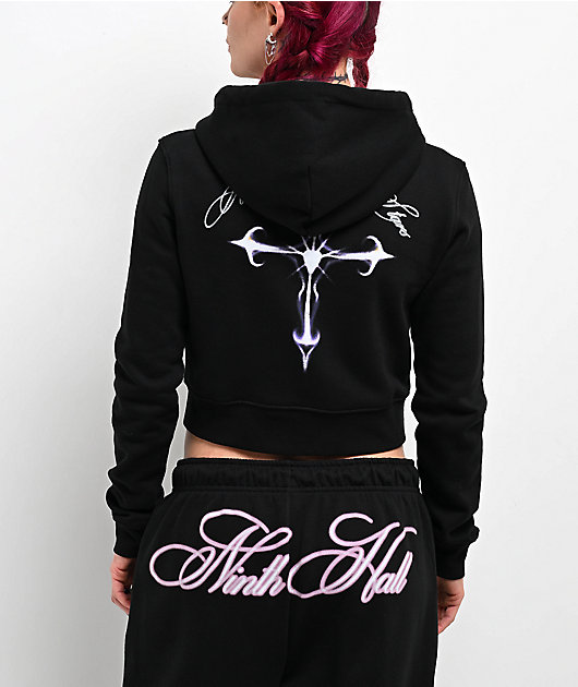 Ninth Hall Among The Stars Black Zip Hoodie