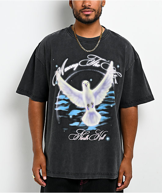 Ninth Hall Among The Stars Vintage Black T-Shirt
