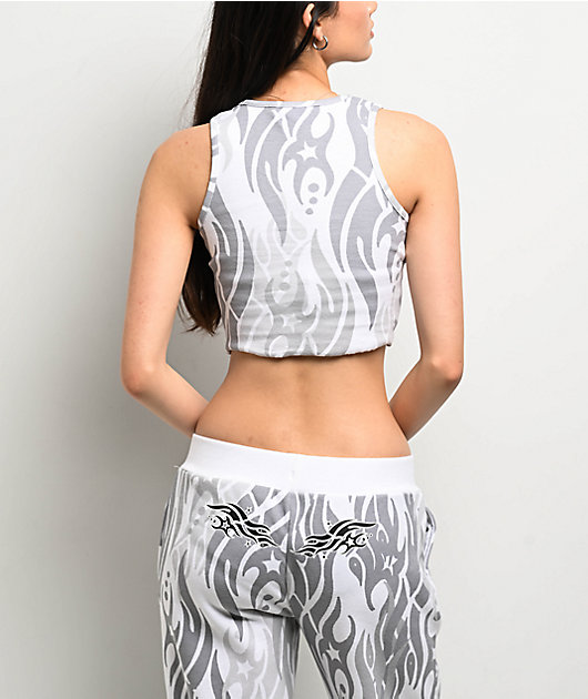 Ninth Hall Ashlee 00 White Crop Tank Top | Zumiez