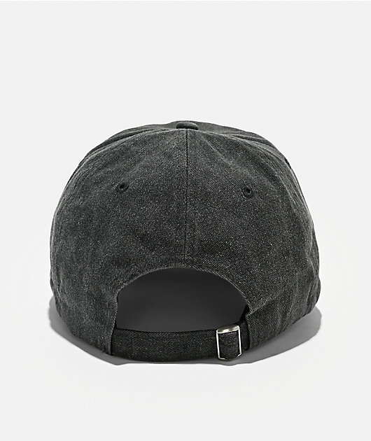 Ninth Hall Ashton Black Wash Strapback Hat
