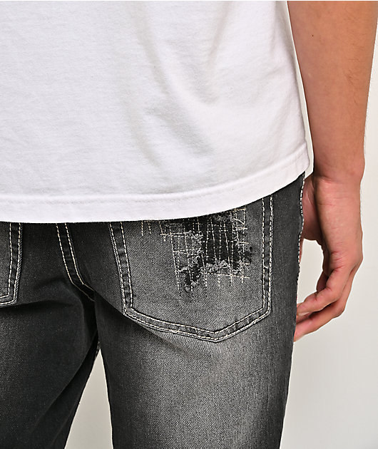 Ninth Hall Asphalt Black Skinny Jeans