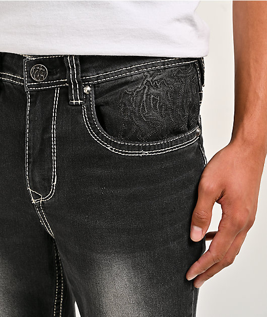 Ninth Hall Asphalt Black Skinny Jeans