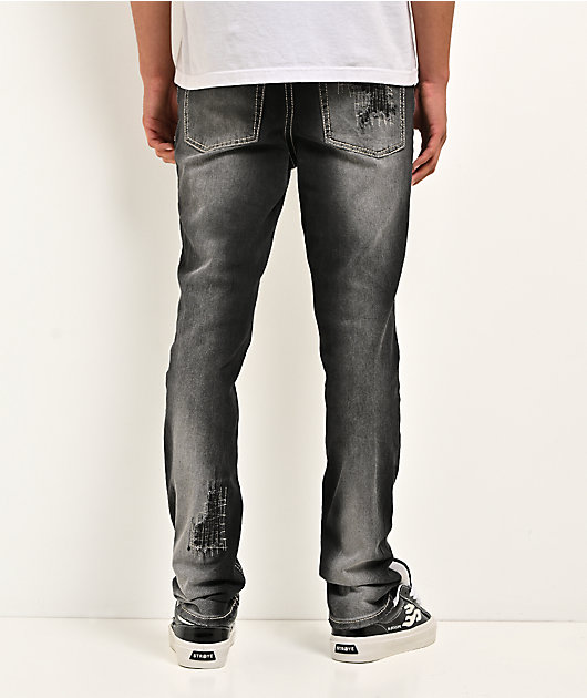 Ninth Hall Asphalt Black Skinny Jeans