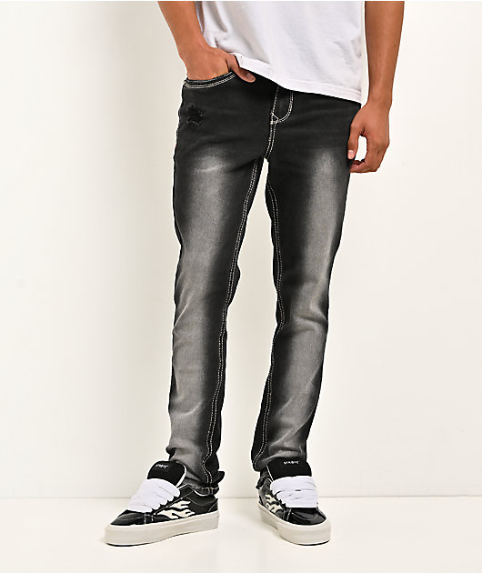 Ninth Hall Asphalt Black Skinny Jeans