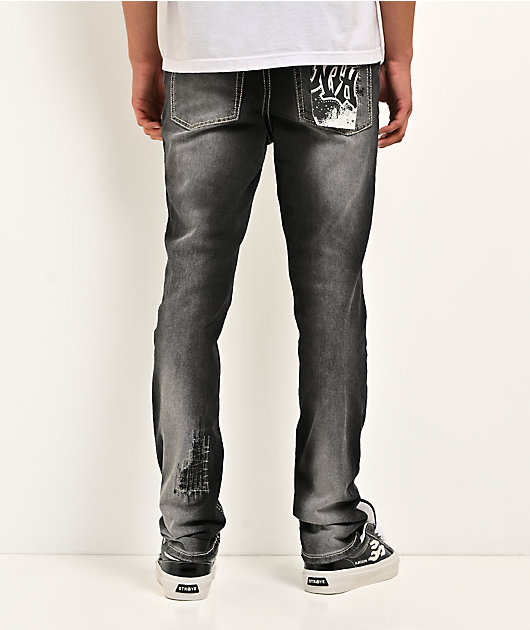 Ninth Hall Asphalt Black Skinny Jeans