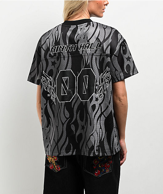 Ninth Hall Avery 00 Black & Grey Football Jersey