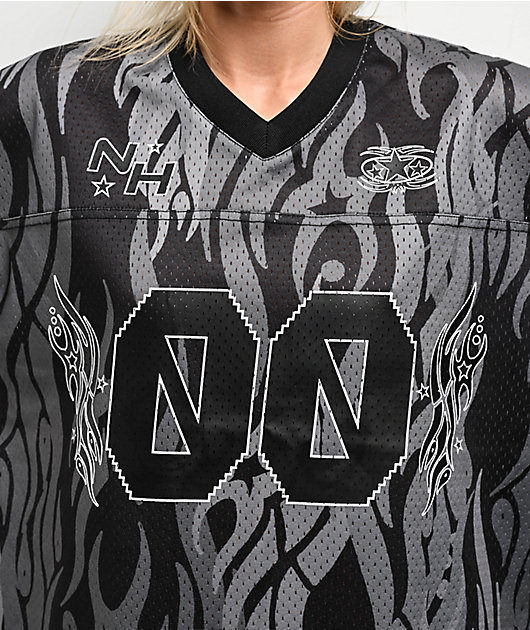Ninth Hall Avery 00 Black & Grey Football Jersey | Zumiez