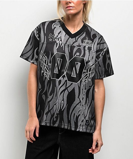 Ninth Hall Avery 00 Black & Grey Football Jersey | Zumiez