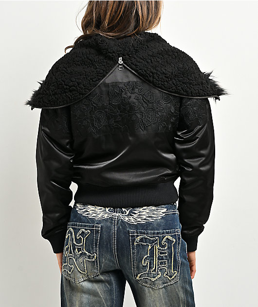 Ninth Hall Ayla Floral Black Jacket