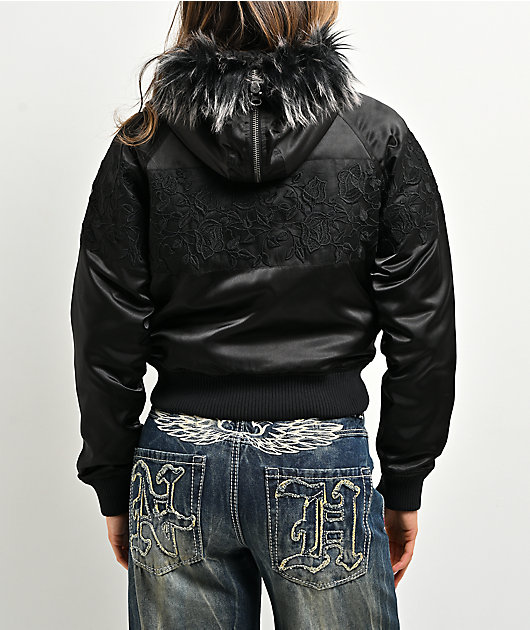 Ninth Hall Ayla Floral Black Jacket