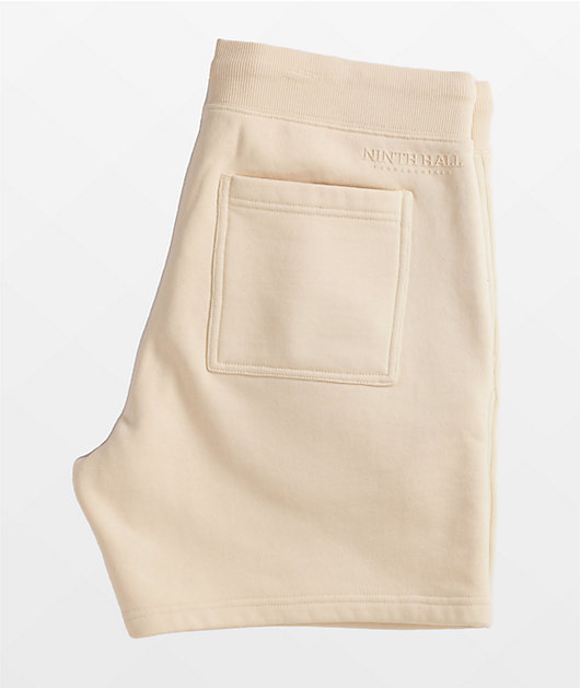 Ninth Hall Basic Tan Wash Sweat Shorts