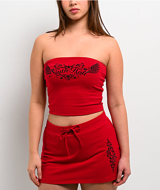 Ninth Hall Bianca Jester Red Tube Top