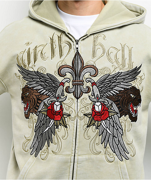 Ninth Hall Big Move Natural Zip Hoodie