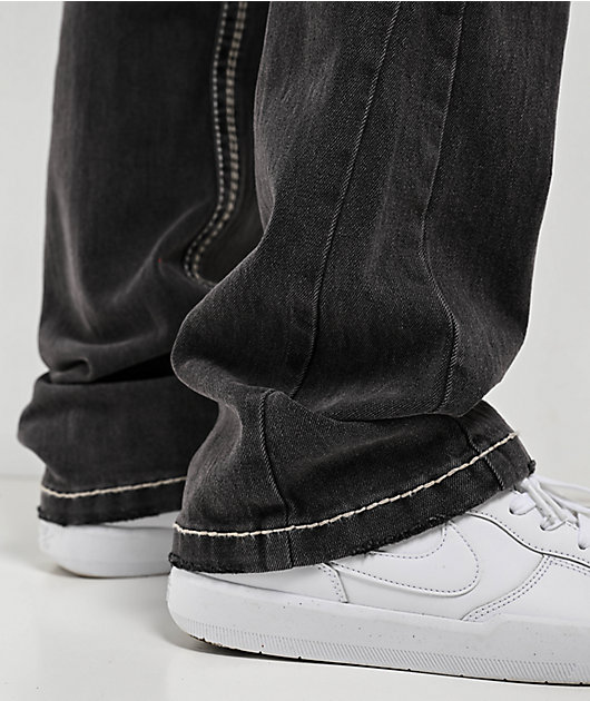 Ninth Hall Black Denim Stacked Flare Jeans | Zumiez
