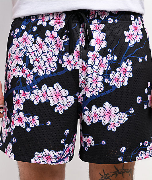 Ninth Hall Blossom Black Mesh Shorts | Zumiez