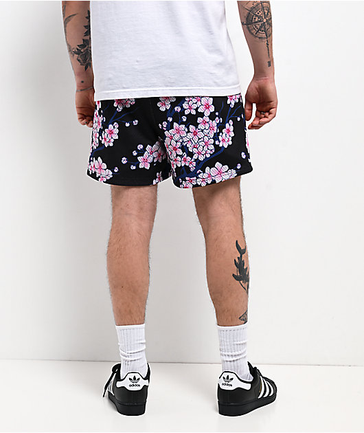 Ninth Hall Blossom Black Mesh Shorts | Zumiez