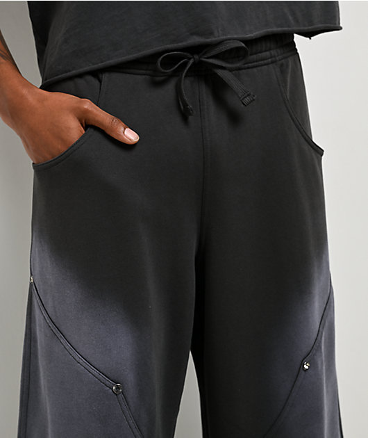 Ninth Hall Bucked Grey Wash Baggy Sweatpants