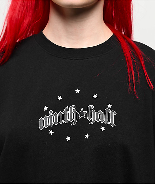 Ninth Hall Ciara Angel Black Boxy T-Shirt