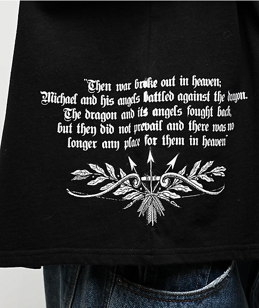 Ninth Hall Ciara Angel Black Boxy T-Shirt