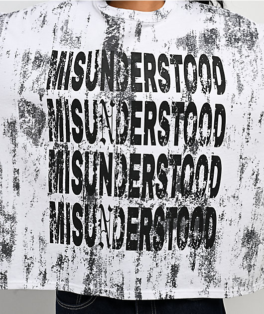 Ninth Hall Ciara Misunderstood Washed White T-Shirt | Zumiez