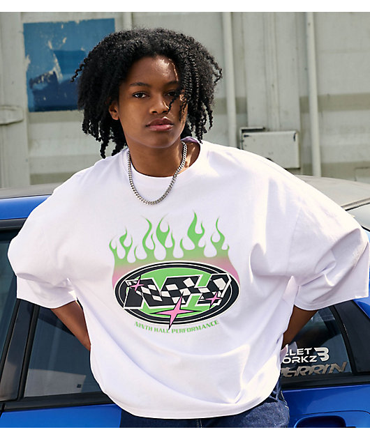 Ninth Hall Ciara White Oversized Boxy T-Shirt