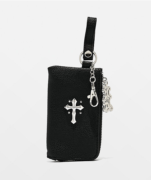 Ninth Hall Cross Black Mini Wallet