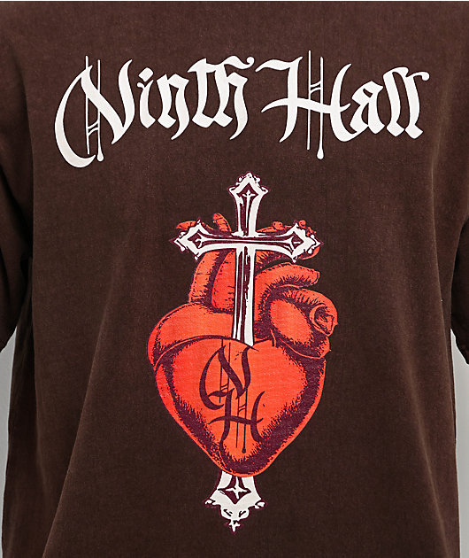 Ninth Hall Cross My Heart Brown Vintage T-Shirt