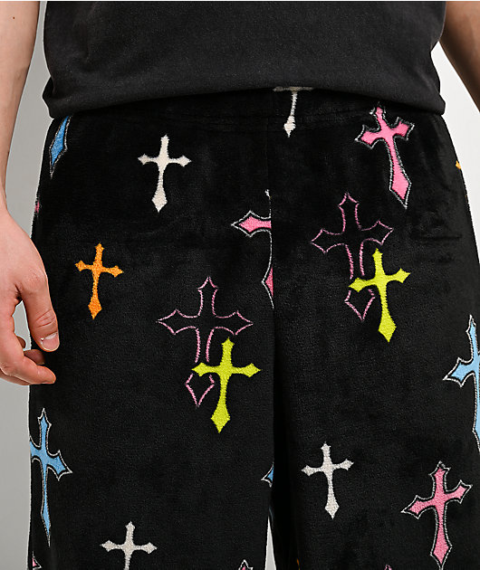 Ninth Hall Crusade Plush Black Lounge Pants