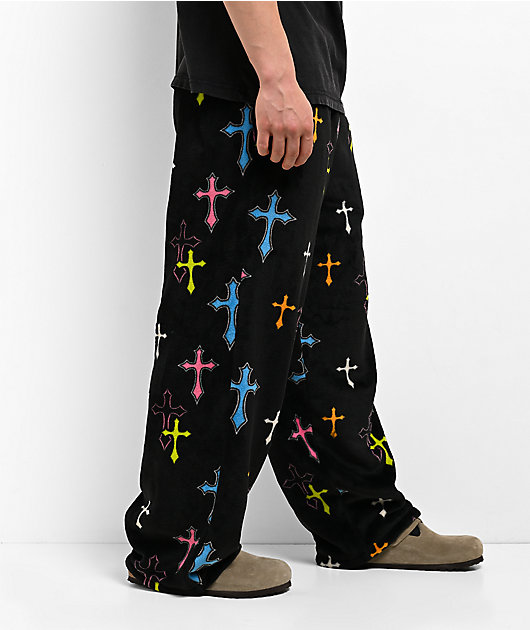 Ninth Hall Crusade Plush Black Lounge Pants