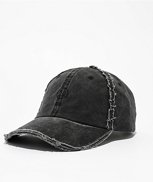 Ninth Hall Cypress Distressed Black Wash Strapback Hat | Zumiez Ninth Hall Cypress Distressed Black Wash Strapback Hat | Zumiez