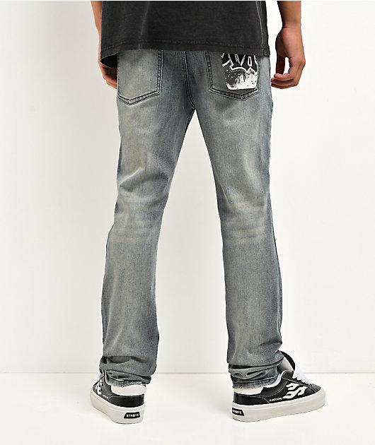 Ninth Hall Destroy Blue Wash Skinny Jeans