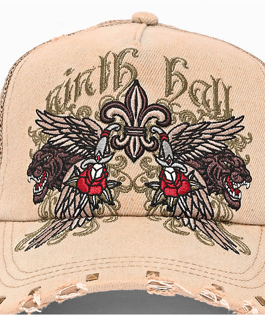 Ninth Hall Dirty Job Khaki Trucker Hat