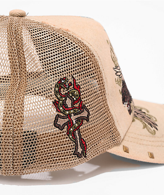 Ninth Hall Dirty Job Khaki Trucker Hat