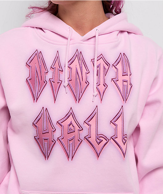 Ninth Hall Dog Tag Pink Hoodie | Zumiez