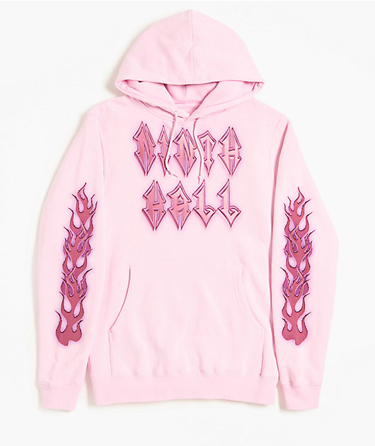 Ninth Hall Dog Tag Pink Hoodie