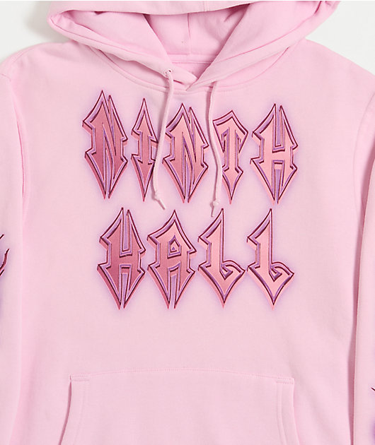 Ninth Hall Dog Tag Pink Hoodie | Zumiez